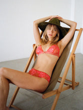 Load image into Gallery viewer, Tangerine Flora Bralette