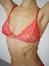Load image into Gallery viewer, Tangerine Flora Bralette