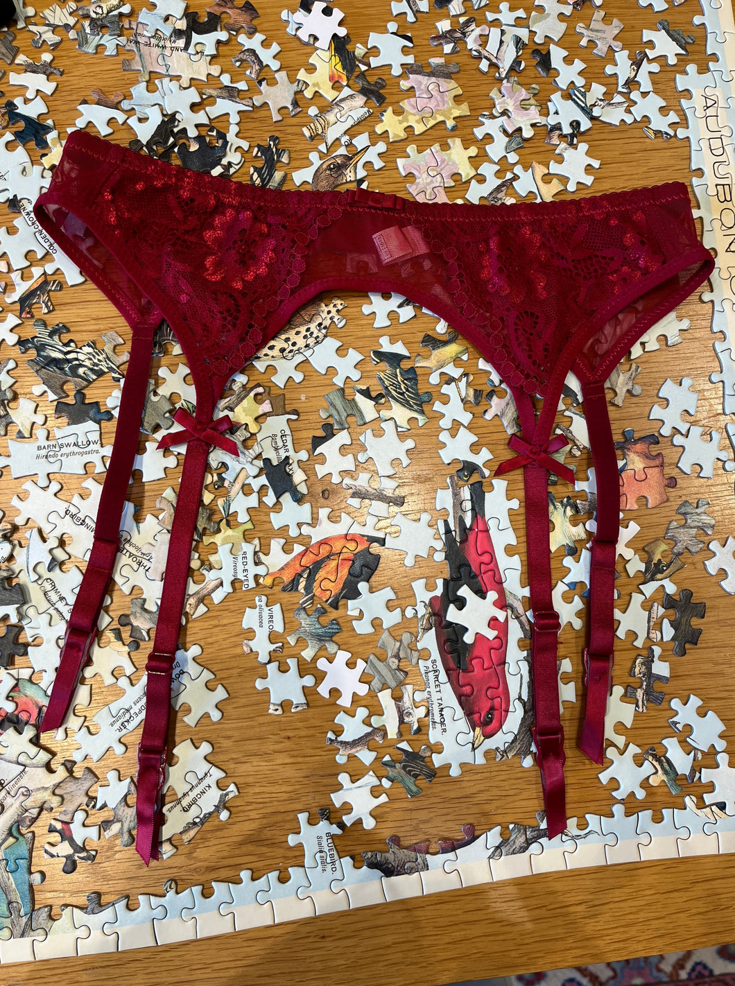 Missy Lace Belt (Red)