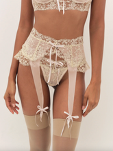Load image into Gallery viewer, Gilded Lace Garter Belt
