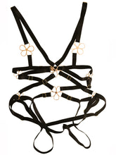 Load image into Gallery viewer, Daisy Strappy Bodysuit (Black)
