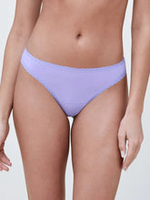 Load image into Gallery viewer, Adorned Cotton Thong (Purple)
