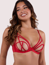 Load image into Gallery viewer, Ramon Plunge Bra (Ruby)
